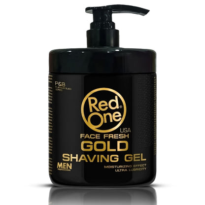 Set Barba Professionale Redone Gold - Gel Rasatura 1000ml + Dopobarba Crema  + Dopobarba Cologne Spray ( Omaggio)